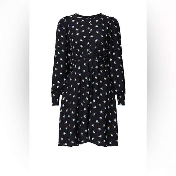 Rebecca Taylor Long Sleeve Silk Brigette Dress - Picture 5 of 10